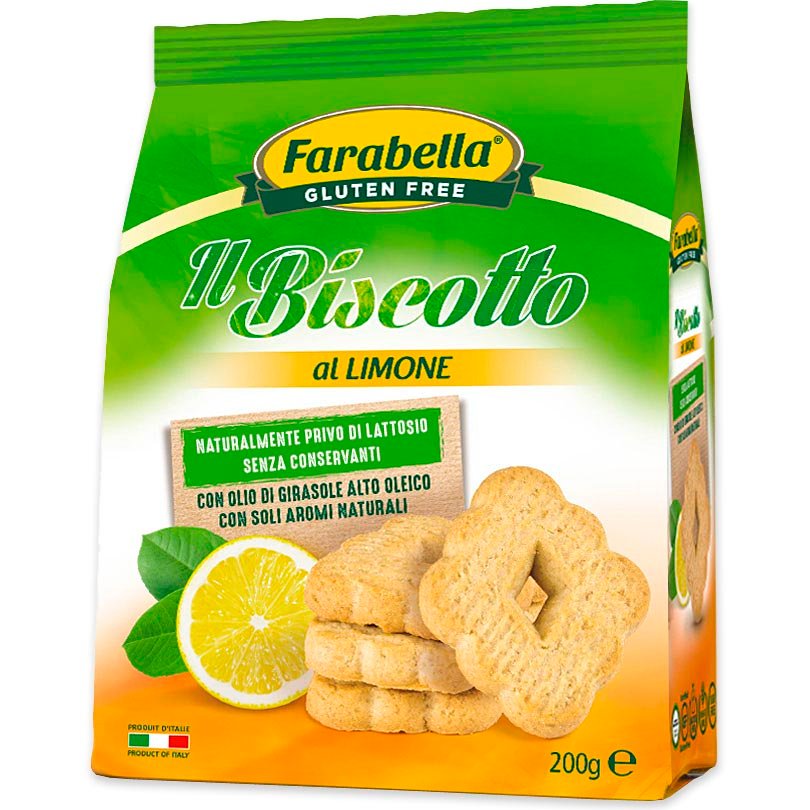 Biscuiți cu lămâie fără gluten Farabella 200g