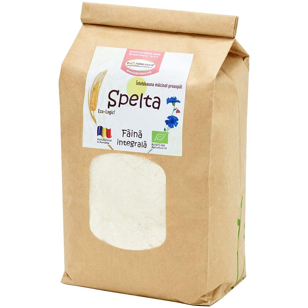 Făină integrală de Spelta ecologică BioFarmLand 1kg