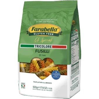 Fusilli Tricolore Paste fără gluten Farabella 500g