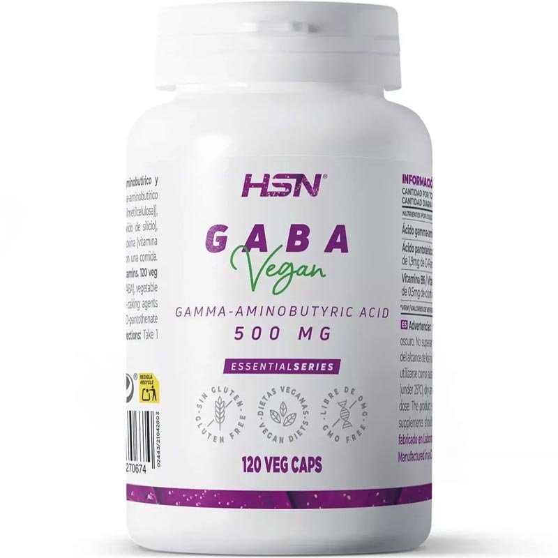 GABA cu vitaminele B5 şi B6 HSN 500 mg 120 caps.