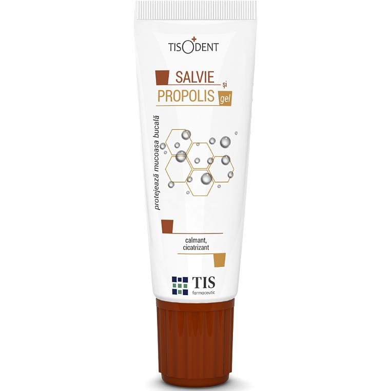 Gel cu salvie și propolis cicatrizant TISODENT 20 ml
