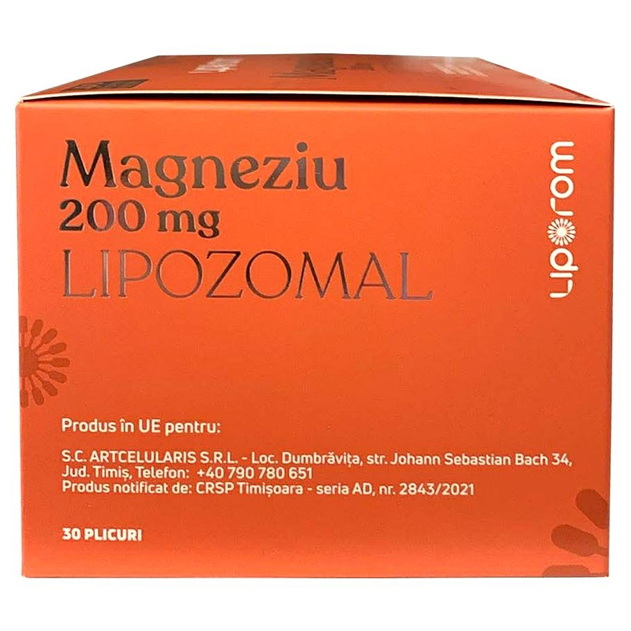 Magneziu Lipozomal 200mg Liporom 30 plicuri