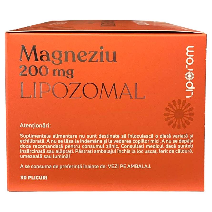 Magneziu Lipozomal 200mg Liporom 30 plicuri