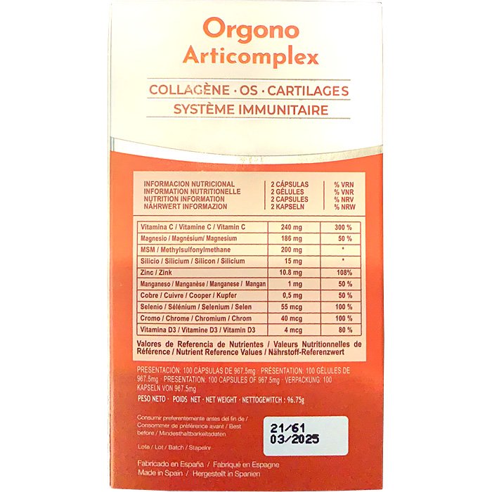 ORGONO ARTICOMPLEX 100 caps.