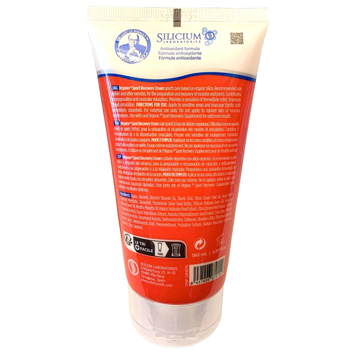 Orgono G7 Sport Recovery Cremă cu siliciu organic și extracte de plante 150 ml
