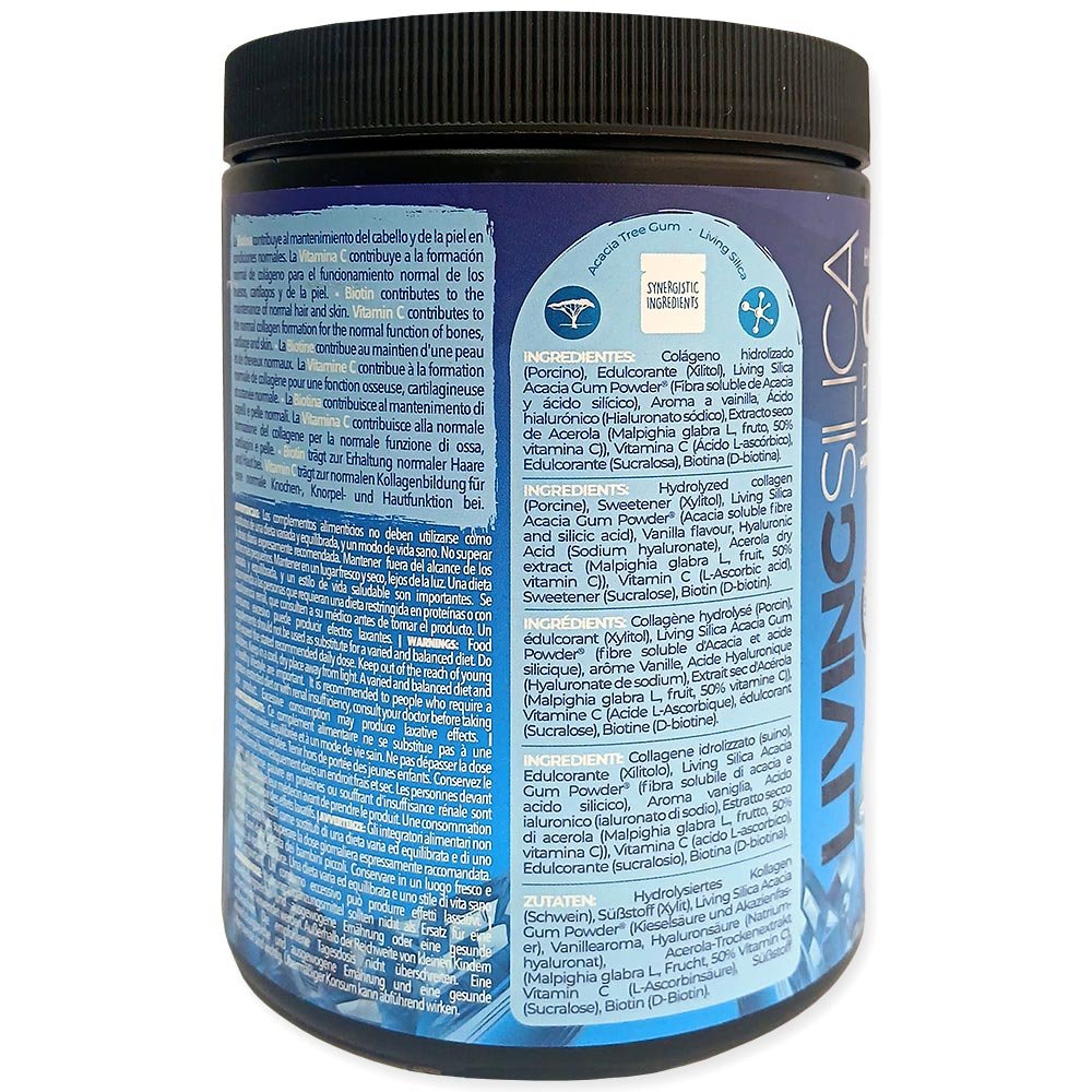 Peptide de colagen hidrolizat cu siliciu organic LIVING SILICA 330g