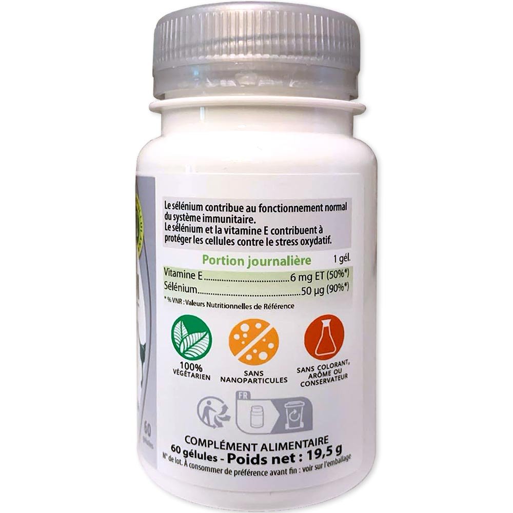 Seleniu cu vitamina E, MGD 60 caps.