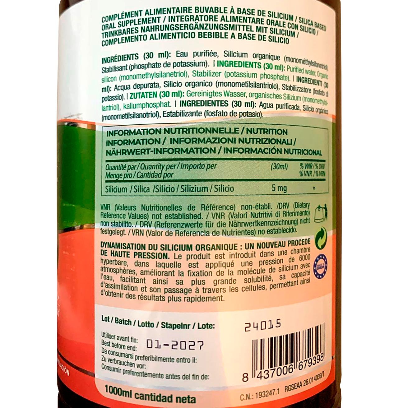 SILICIUM G7 Original Dinamizat 1 L