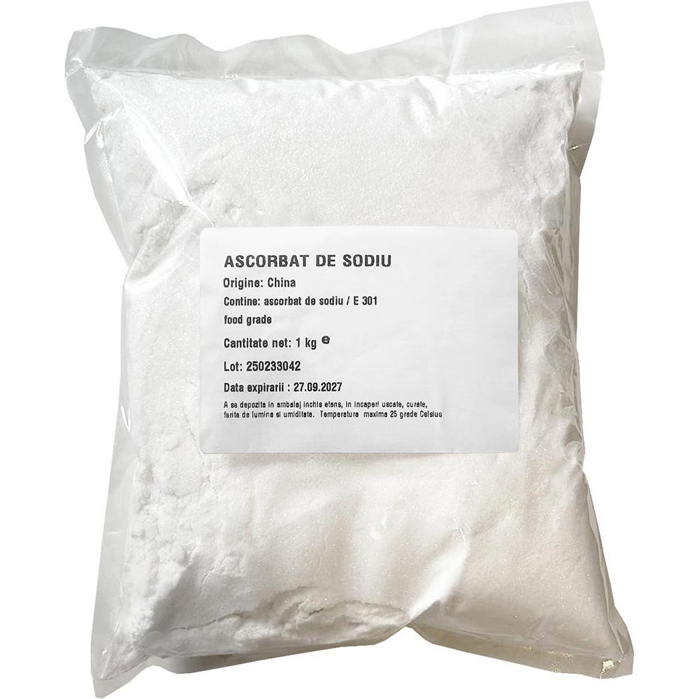 Vitamina C alcalină (ascorbat de sodiu) 1 kg