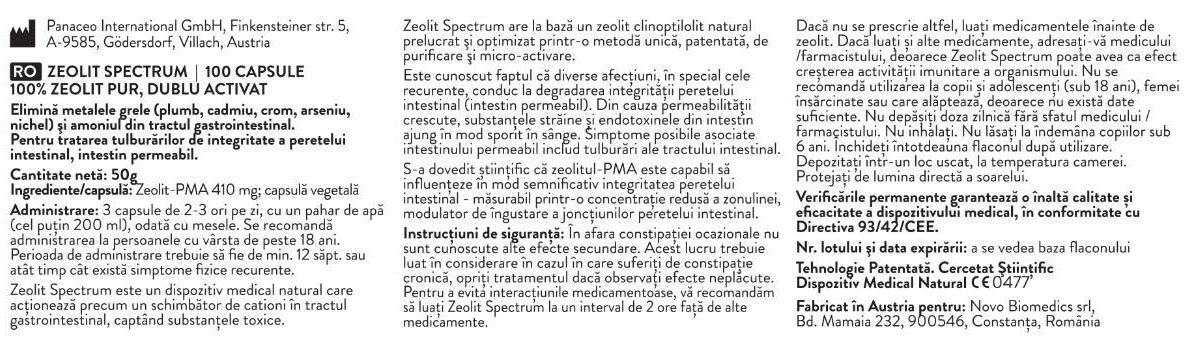 ZEOLIT Spectrum 100 caps.