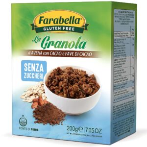 Granola fulgi de ovăz cu cacao fără gluten Farabella 200g