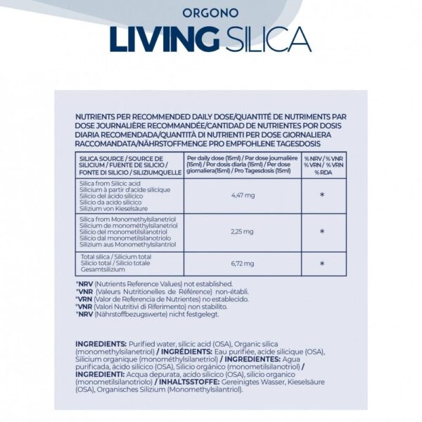 LIVING SILICA collagen booster cu siliciu organic 1 L - imagine 3