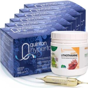 QUINTON HIPERTONIC x 6 cutii + LITHOTHAMNE (-20%)