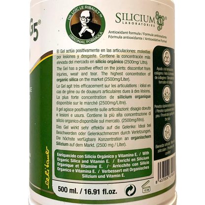 SILICIUM G5 Gel cu siliciu organic și vitamina E - 500 ml